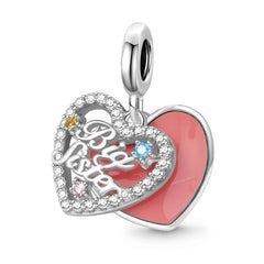Ciondolo My Life in argento sterling 925 - Smalto per unghie nero 