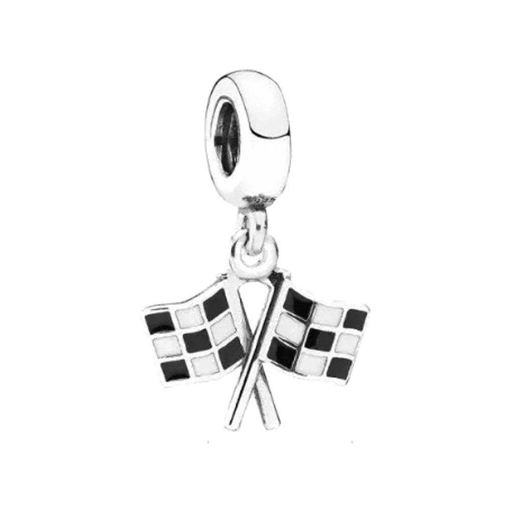 Ciondolo My Life in argento sterling 925 - Smalto per unghie nero 