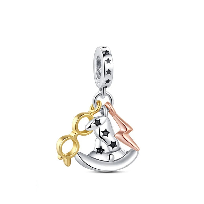 Wizard Trio Pendant - My Life Charm in 925 Sterling Silver