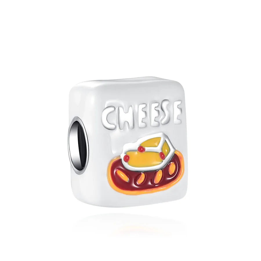 Cheese Block - My Life Charm in 925 Sterling Silver