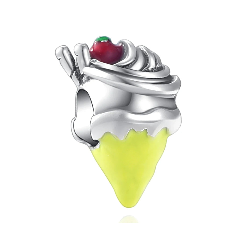 Ice Cream Charm - My Life Pendant in 925 Sterling Silver
