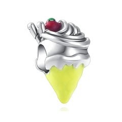Ice Cream Charm - My Life Pendant in 925 Sterling Silver