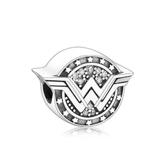 Wonder Woman Emblem - My Life Charm in 925 Sterling Silver