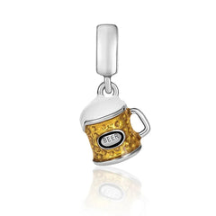 Beer Mug Pendant - My Life Charm in 925 Sterling Silver