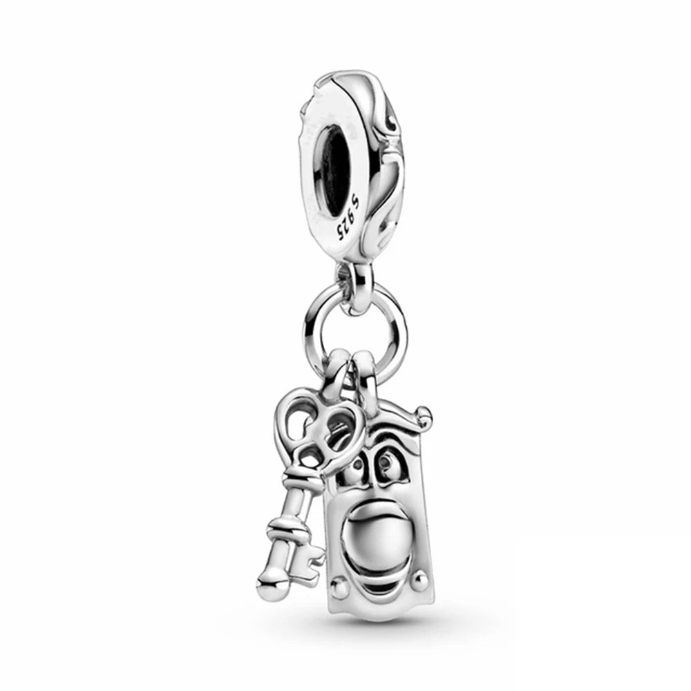 Alice’s Door and Key Pendant - My Life Charm in 925 Sterling Silver
