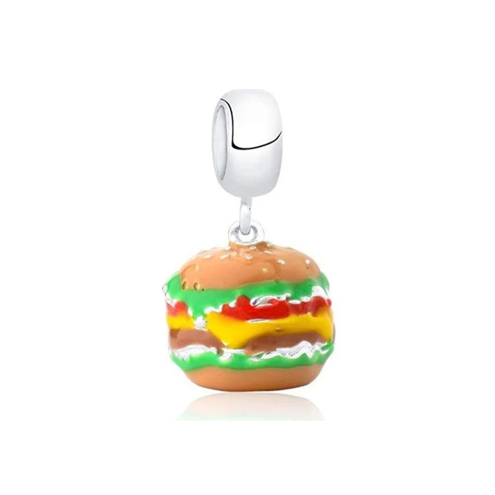 Burger Pendant - My Life Charm in 925 Sterling Silver