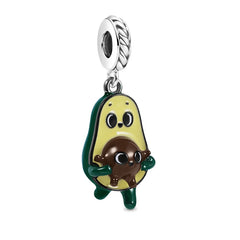 Avocado Hug Pendant - My Life Charm in 925 Sterling Silver