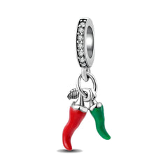 Ciondolo My Life in argento sterling 925 - Smalto per unghie nero 