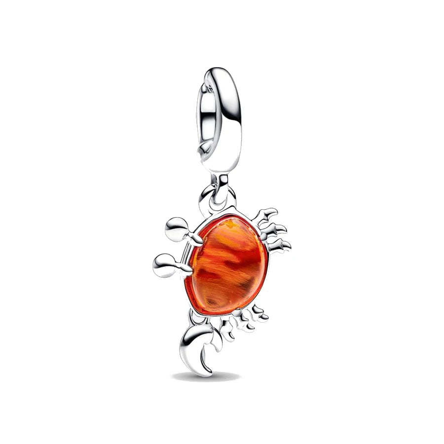 Fiery Crab Pendant - My Life Charm in 925 Sterling Silver