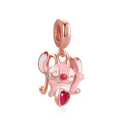 Pink Stitch Pendant - My Life Charm in 925 Sterling Silver