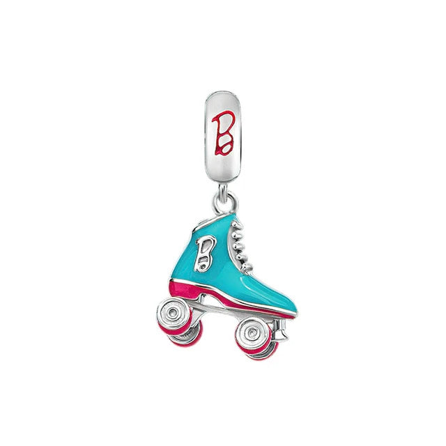 Barbie Roller Skate Pendant - My Life Charm in 925 Sterling Silver