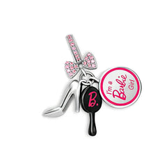 Barbie Girl Iconic Trio Pendant - My Life Charm in 925 Sterling Silver