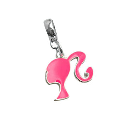 Barbie Icon Silhouette Pendant - My Life Charm in 925 Sterling Silver
