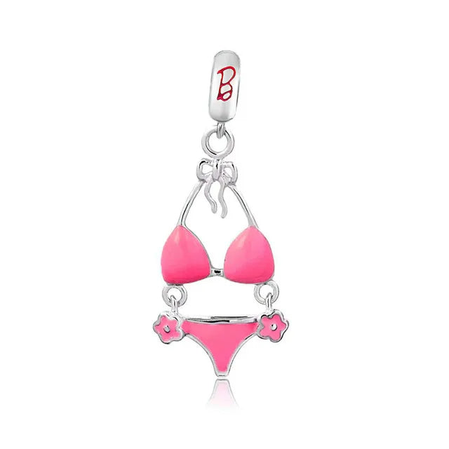 Barbie Pink Bikini Pendant - My Life Charm in 925 Sterling Silver
