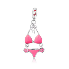 Barbie Pink Bikini Pendant - My Life Charm in 925 Sterling Silver