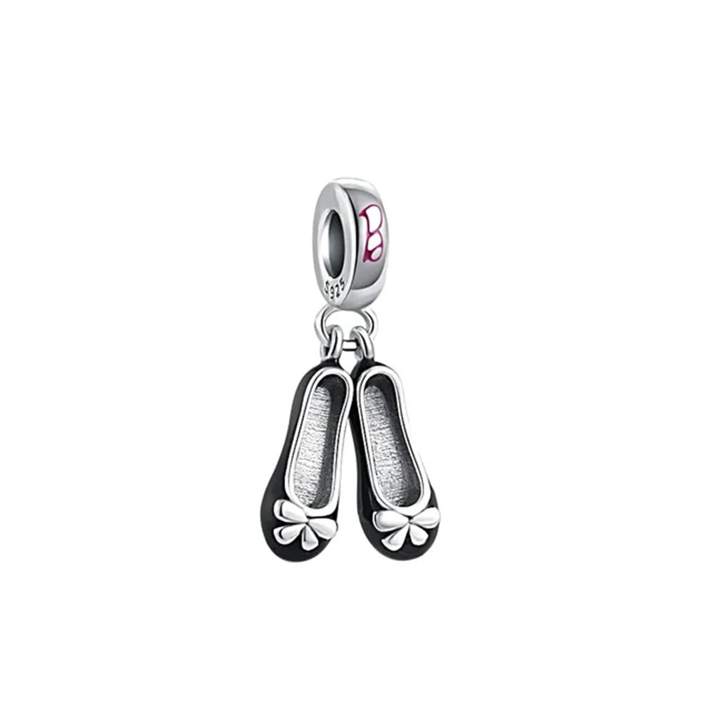 Barbie Ballet Flats Pendant - My Life Charm in 925 Sterling Silver