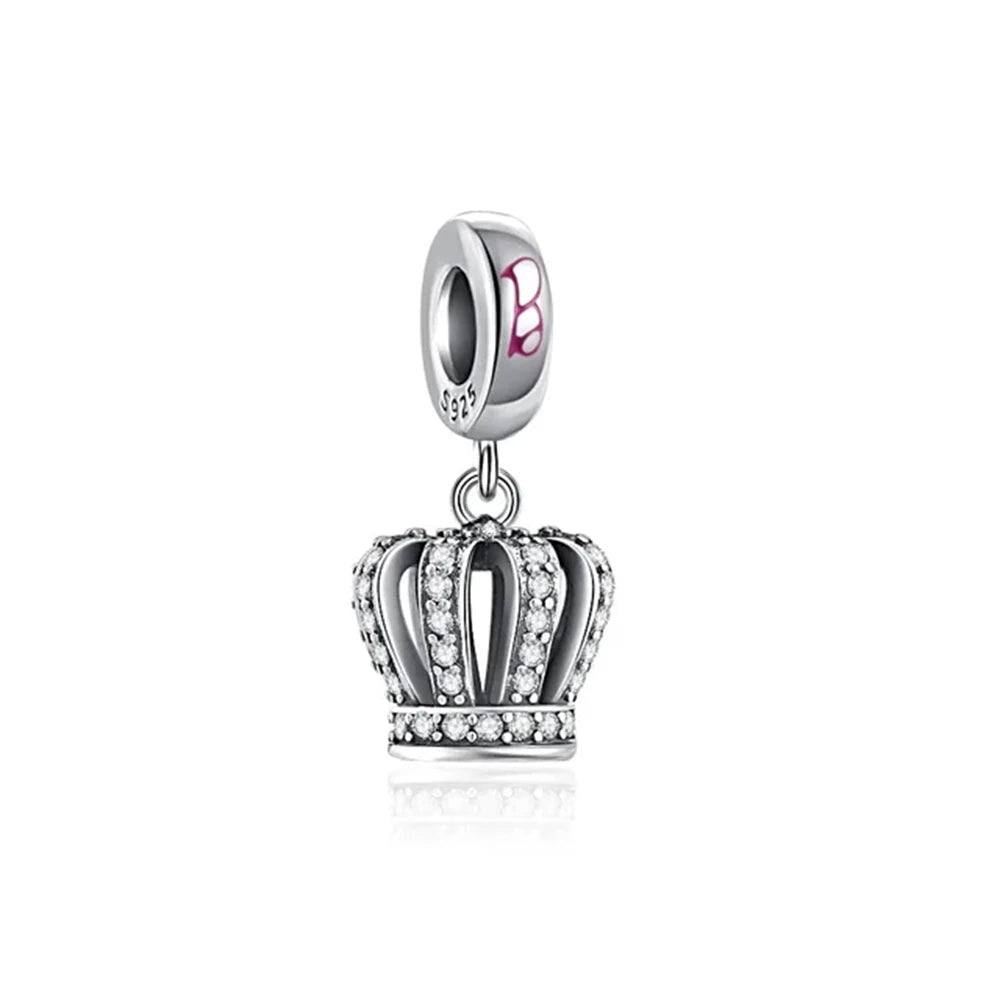 Barbie Queen Crown Pendant - My Life Charm in 925 Sterling Silver
