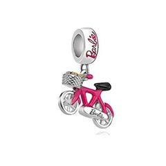 Barbie Bicycle Pendant - My Life Charm in 925 Sterling Silver