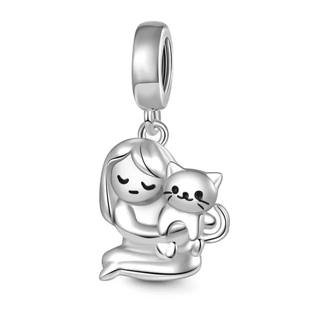 Ciondolo My Life in argento sterling 925 - Smalto per unghie nero 
