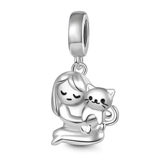 Ciondolo My Life in argento sterling 925 - Smalto per unghie nero 