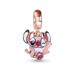 Pink Stitch Pendant - My Life Charm in 925 Sterling Silver