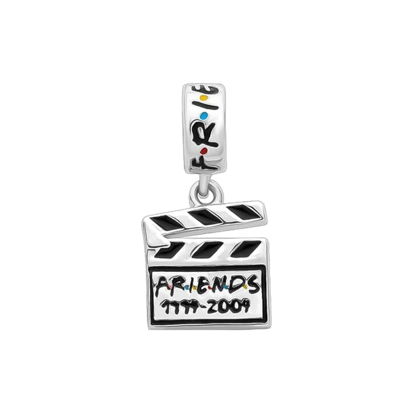 Friends Clapboard Pendant - My Life Charm in 925 Sterling Silver