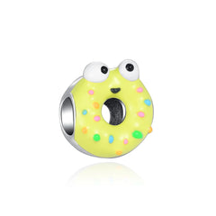 Fish Donut Charm - My Life Pendant in 925 Sterling Silver