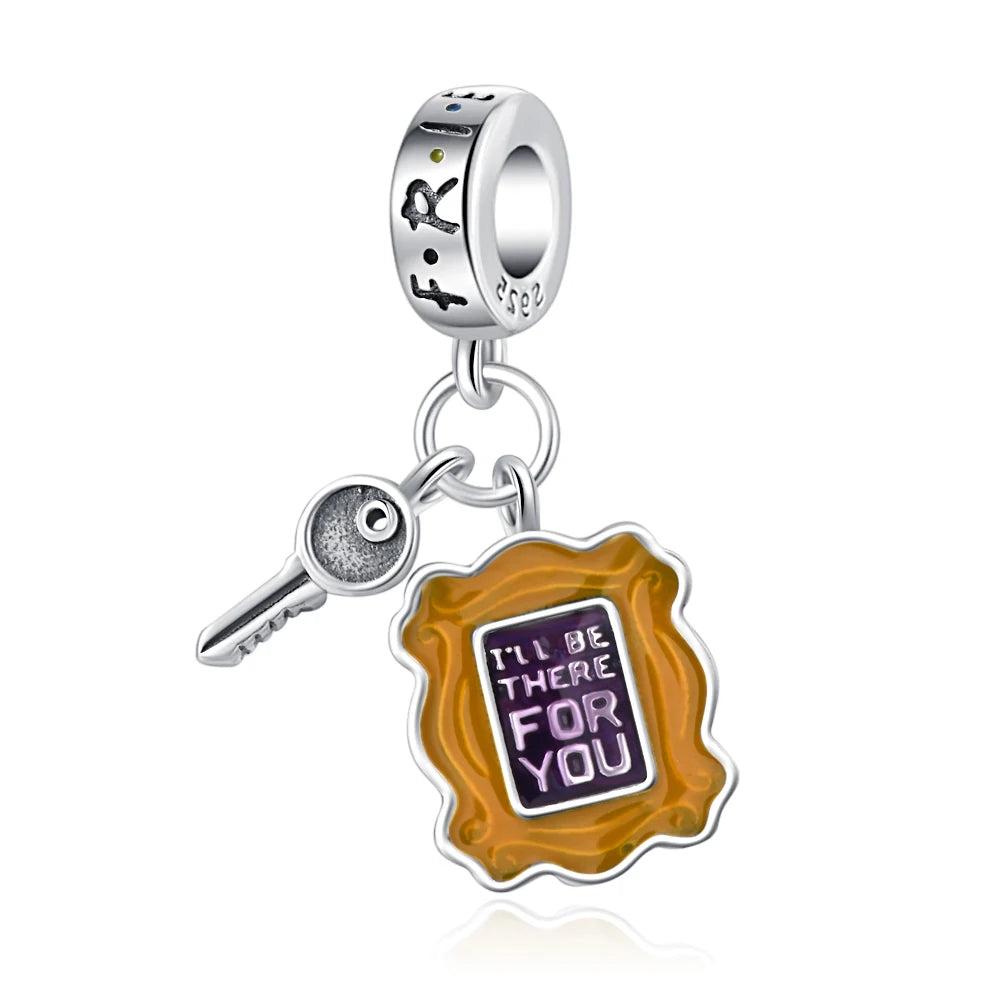 Friends I'll Be There Frame Pendant - My Life Charm in 925 Sterling Silver
