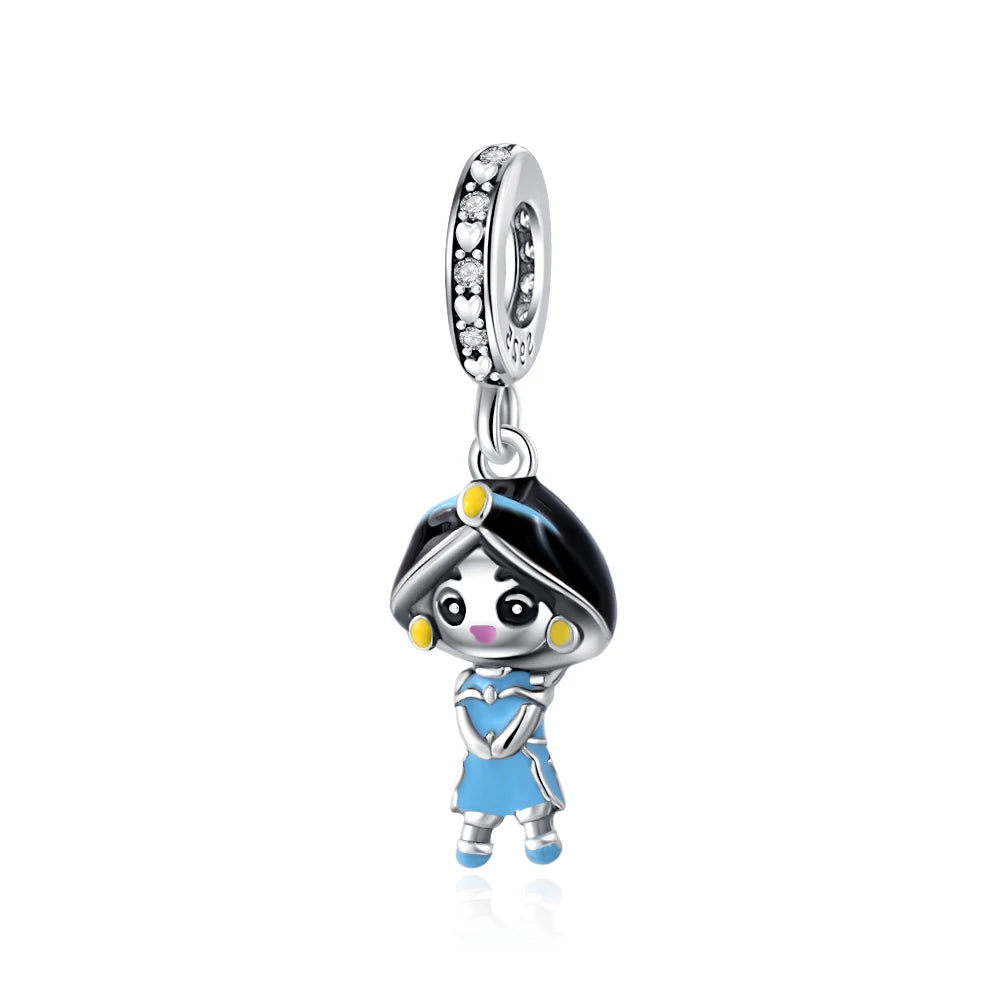 My Life Charm aus 925 Sterling Silber - Schwarzer Nagellack-Anhänger 