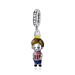 My Life Charm aus 925 Sterling Silber - Schwarzer Nagellack-Anhänger 