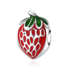 Strawberry Pop Charm - My Life Pendant in 925 Sterling Silver
