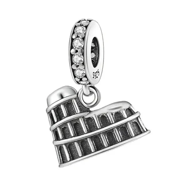 Ciondolo My Life in argento sterling 925 - Smalto per unghie nero 