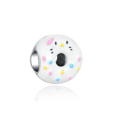 Donut Kitty Charm - My Life Pendant in 925 Sterling Silver