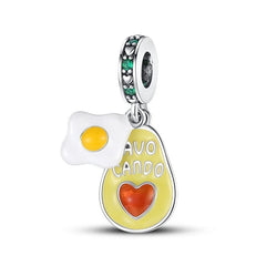 Avocado Love Pendant - My Life Charm in 925 Sterling Silver