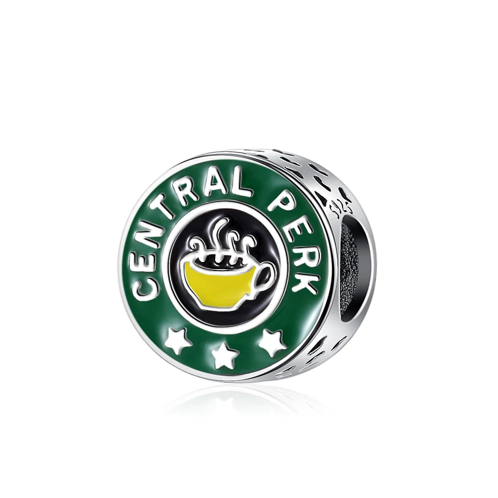 Friends Central Perk Charm - My Life Pendant in 925 Sterling Silver