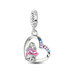 Ciondolo My Life in argento sterling 925 - Smalto per unghie nero 