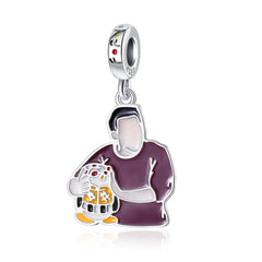 Friends Joey’s Love Pendant - My Life Charm in 925 Sterling Silver
