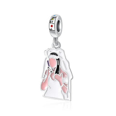 Friends Runaway Bride Pendant - My Life Charm in 925 Sterling Silver