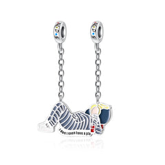 Ciondolo My Life in argento sterling 925 - Smalto per unghie nero 