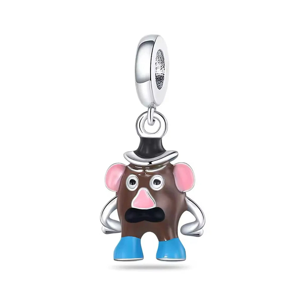 My Life Charm aus 925 Sterling Silber - Schwarzer Nagellack-Anhänger 