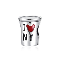My Life Charm aus 925 Sterling Silber - Schwarzer Nagellack-Anhänger 