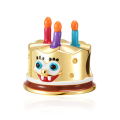 Birthday Sponge Charm - My Life Pendant in 925 Sterling Silver