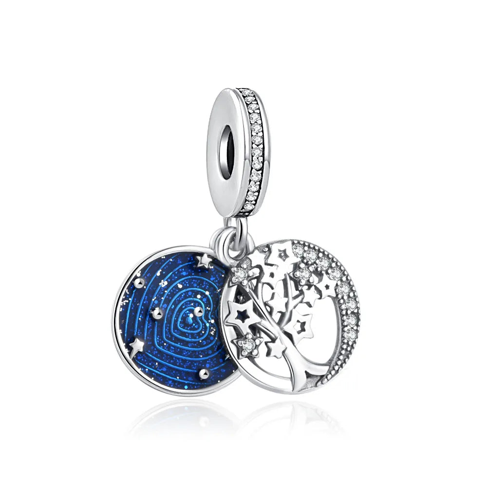 Ciondolo My Life in argento sterling 925 - Smalto per unghie nero 