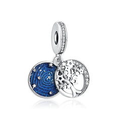 Ciondolo My Life in argento sterling 925 - Smalto per unghie nero 
