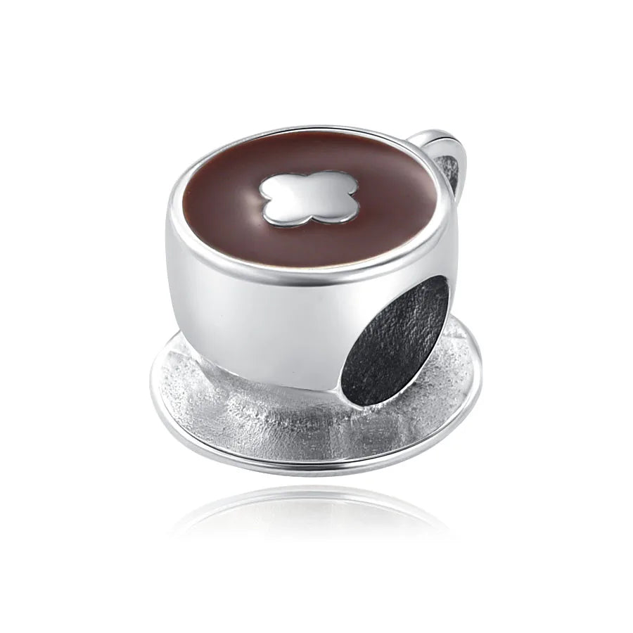 My Life Charm aus 925 Sterling Silber - Schwarzer Nagellack-Anhänger 