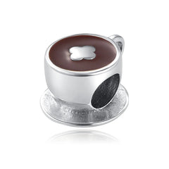 My Life Charm aus 925 Sterling Silber - Schwarzer Nagellack-Anhänger 