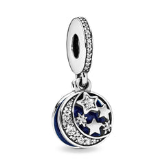 My Life Charm aus 925 Sterling Silber - Schwarzer Nagellack-Anhänger 