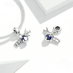 Charm My Life in 925 Silver - Travel the World Pendant