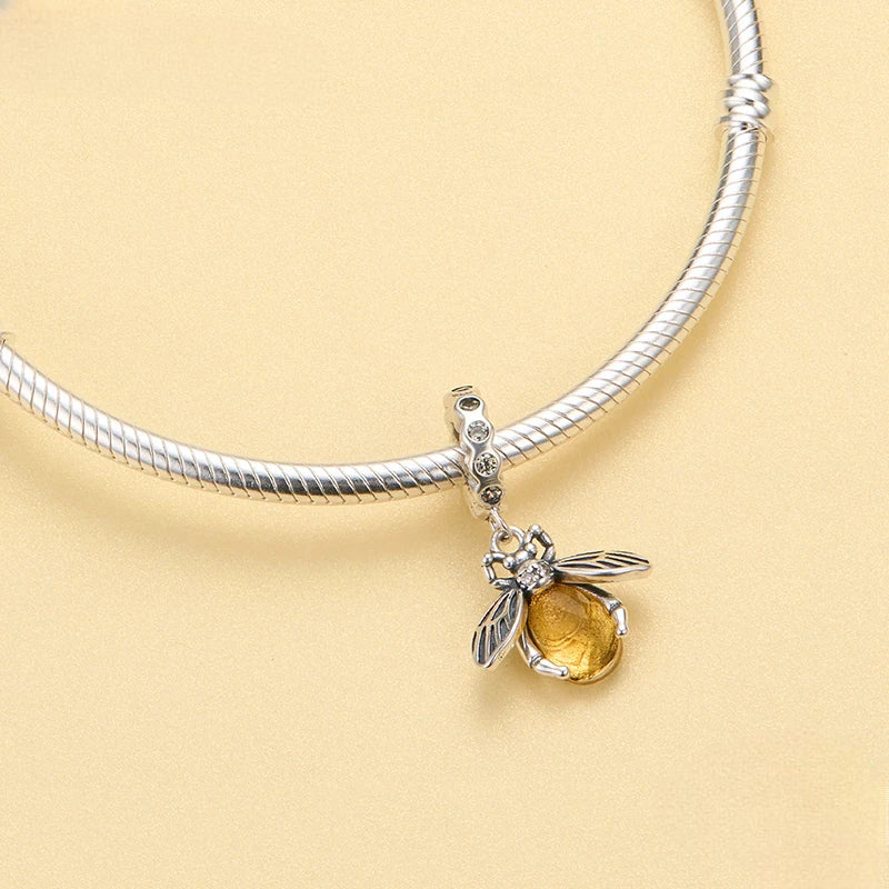 Charm My Life in argento 925 - Golden Bee 