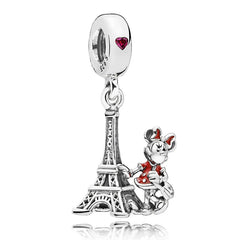 Minnie in Paris Pendant - My Life Charm in 925 Sterling Silver